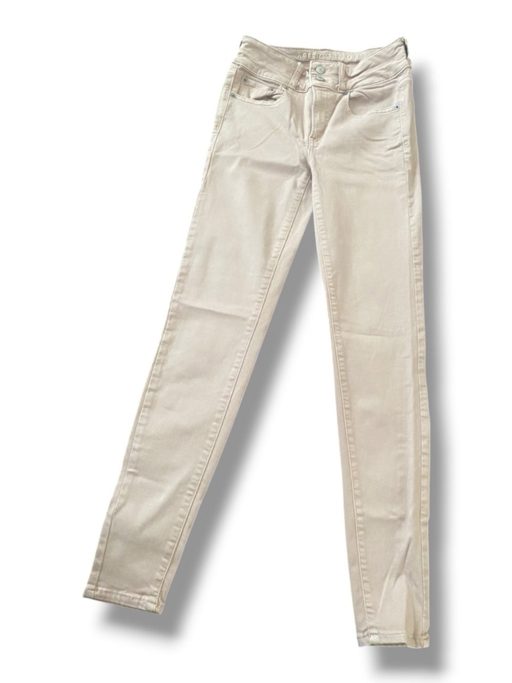 American Eagle Beige Jeggings Size 2 | Next Level Stretch
